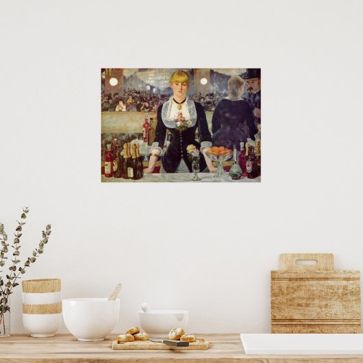 Manet Follie's Bergere Bartender Poster (Küche)