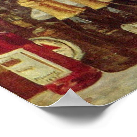 Manet Follie's Bergere Bartender Poster (Ecke)