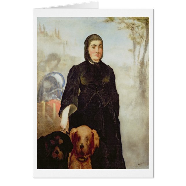 Manet | Frau mit Hunden, 1858 (Vorne)