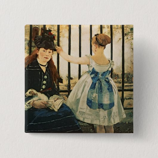 Manet | Gare St. Lazare, 1872-3 Button (Vorderseite)