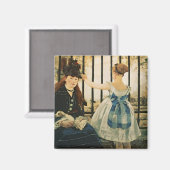 Manet | Gare St. Lazare, 1872-3 Magnet (Vorderseite/Rückseite)