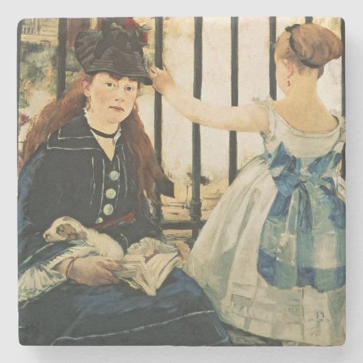 Manet | Gare St. Lazare, 1872-3 Steinuntersetzer (Vorderseite)