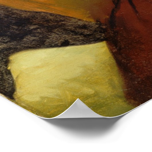 Manet - Gipsy mit Zigarette Poster (Ecke)