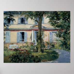 Manet - Haus in Rueil Poster