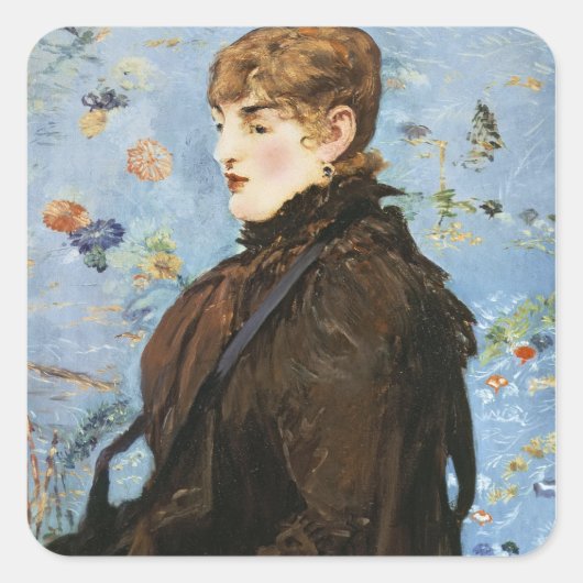 Manet | Herbst 1882 Quadratischer Aufkleber (Vorderseite)