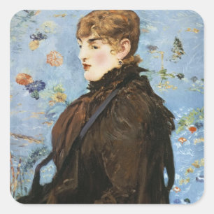 Manet   Herbst 1882 Quadratischer Aufkleber