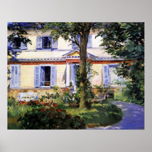 Manet - House at Rueil, 1882 Poster