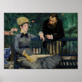 Manet - im Wintergarten - Hauptsitz Poster (Vorne)