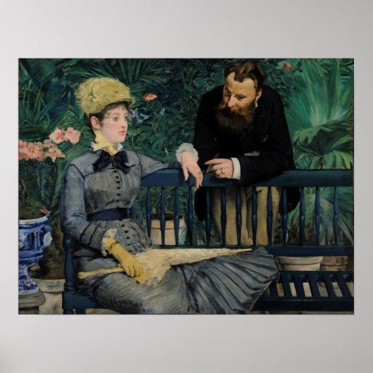 Manet - im Wintergarten - Hauptsitz Poster (Vorne)