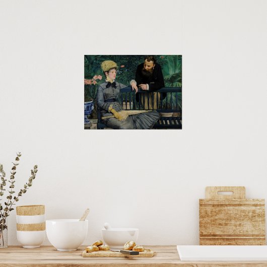 Manet - im Wintergarten - Hauptsitz Poster (Küche)