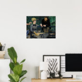 Manet - im Wintergarten - Hauptsitz Poster (Heimbüro)