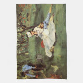 Manet Impressionist French Family Garden Malerei Handtuch (Vertikal)