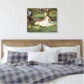 Manet Impressionist French Family Garden Malerei Leinwanddruck (Insitu (Schlafzimmer))