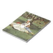 Manet Impressionist French Family Garden Malerei Notizblock (Rotiert)