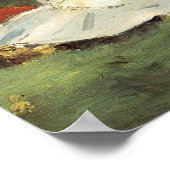 Manet Impressionist French Family Garden Malerei Poster (Ecke)