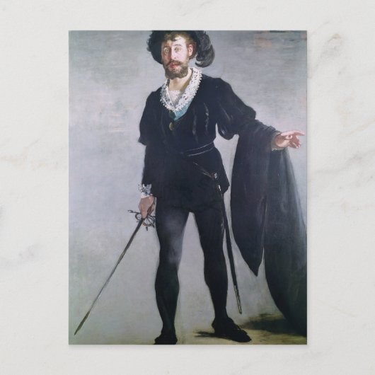 Manet | Jean Baptiste Faure als Hamlet, 1877 Postkarte (Vorderseite)