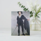 Manet | Jean Baptiste Faure als Hamlet, 1877 Postkarte (Stehend Vorderseite)