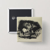 Manet | Le Corbeau, 1875 Button (Vorne & Hinten)