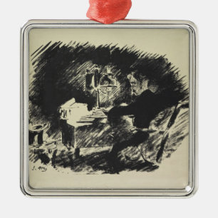 Manet   Le Corbeau, 1875 Silbernes Ornament