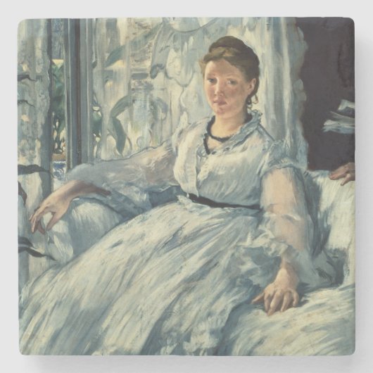 Manet lesendes |, 1865 steinuntersetzer (Vorderseite)