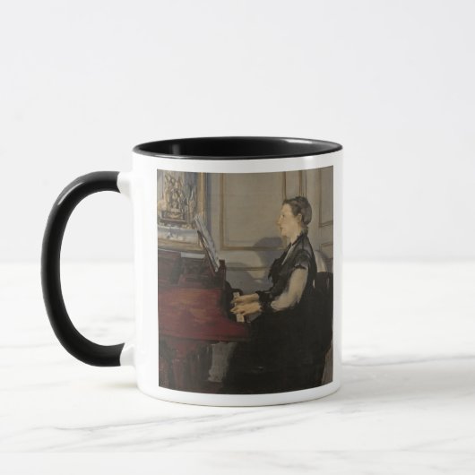 Manet | Madame Manet am Klavier, 1868 Tasse (Links)