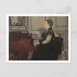 Manet   Madame Manet am Piano, 1868 Postkarte