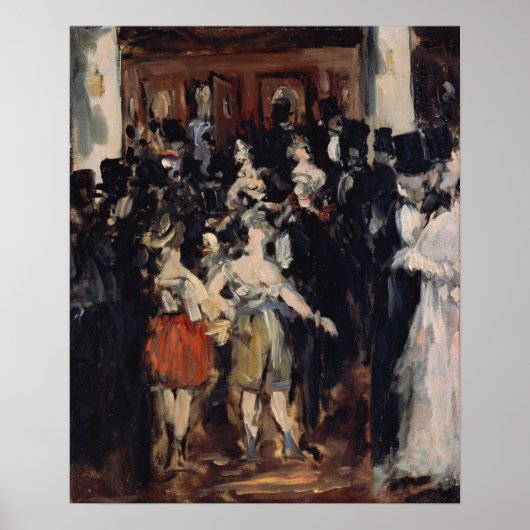 Manet - Maskierter Ball an der Oper Poster (Vorne)