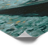 Manet | Monet in seinem Floating Studio, 1874 Poster (Ecke)