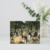 Manet | Musik in den Tuileries Gardens, 1862 Postkarte (Stehend Vorderseite)