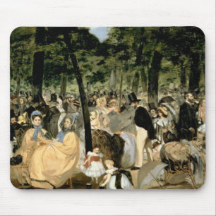 Manet   Musik in den Tuileries Gärten, 1862 Mousepad