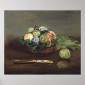 Manet - Obstkorb Poster (Vorne)