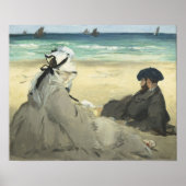 Manet - On Beach Poster (Vorne)