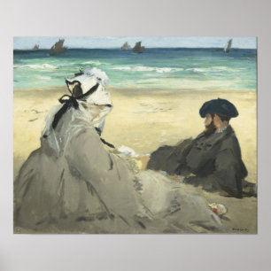 Manet - On Beach Poster