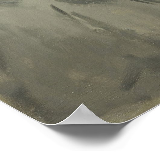 Manet - On Beach Poster (Ecke)