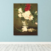 Manet | Peonievase auf einem kleinen Grundstück, 1 Leinwanddruck (Insitu (Holzboden))
