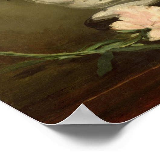 Manet | Peonievase auf einem kleinen Grundstück, 1 Poster (Ecke)