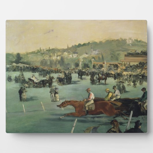 Manet | Pferderennen, 1872 Fotoplatte (Vorderseite)