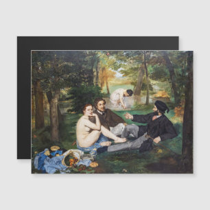 Manet - Picknick im Gras Magnetkarte
