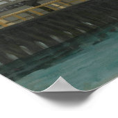 Manet - Pier in Boulogne Poster (Ecke)