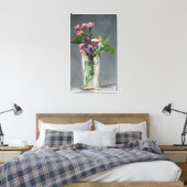 Manet | Pinks und Clematis in einer Kristallvase,  Leinwanddruck (Insitu (Schlafzimmer))