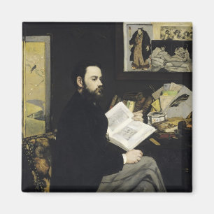 Manet   Portrait von Emile Zola 1868 Magnet