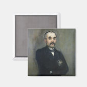 Manet | Portrait von Georges Clemenceau, 1879 Magnet (Vorderseite/Rückseite)