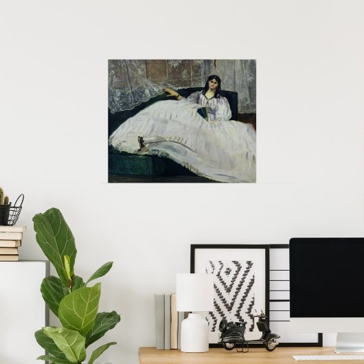 Manet | Portrait von Jeanne Duval, 1862 Poster (Heimbüro)