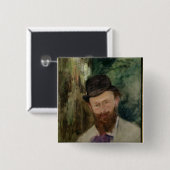 Manet | Porträt von Edouard Manet c.1880 Button (Vorne & Hinten)