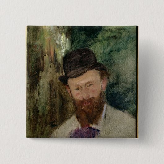 Manet | Porträt von Edouard Manet c.1880 Button (Vorderseite)