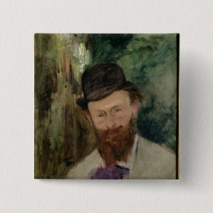 Manet Porträt von Edouard Manet c.1880 Button