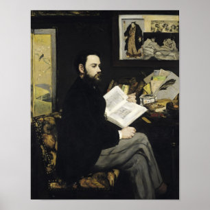 Manet   Porträt von Emile Zola 1868 Poster
