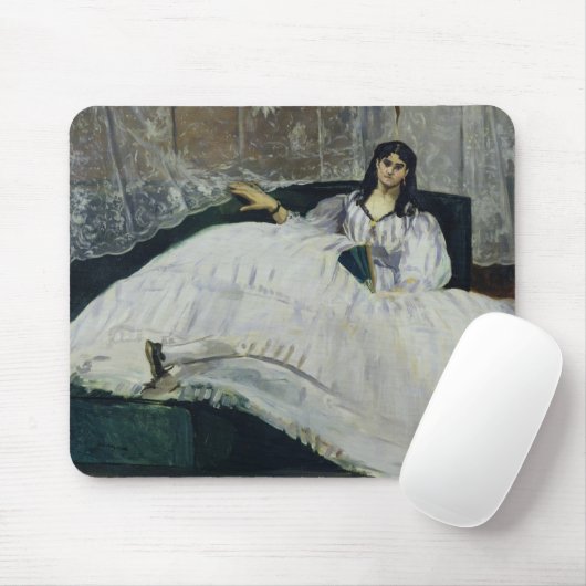 Manet | Porträt von Jeanne Duval, 1862 Mousepad (Mit Mouse)
