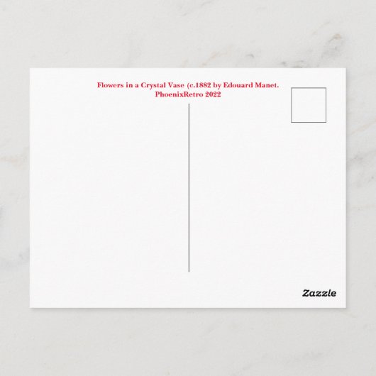 Manet Postkarte (Rückseite)