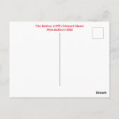 Manet Postkarte (Rückseite)